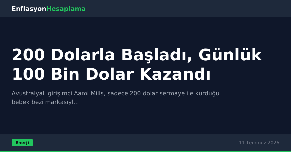 200 Dolarla Başladı, Günlük 100 Bin Dolar Kazandı